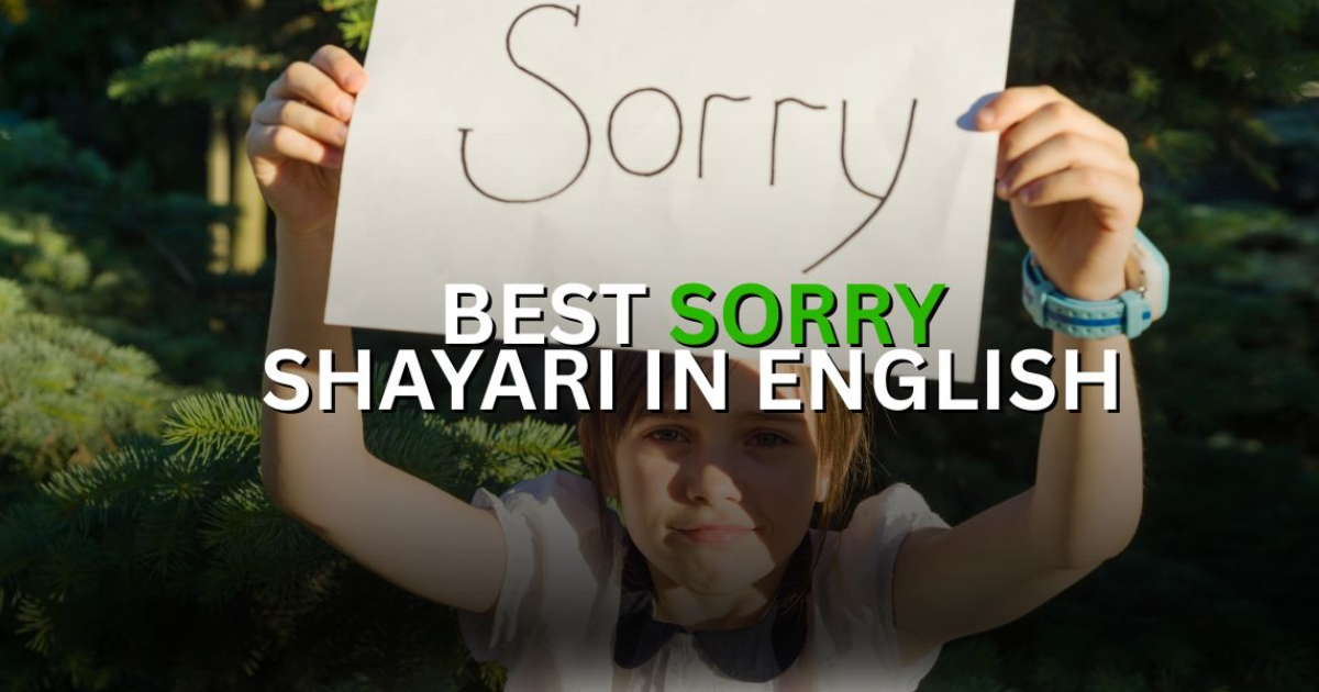 Best Feeling Sorry Shayari 2025: Whispers of Apology